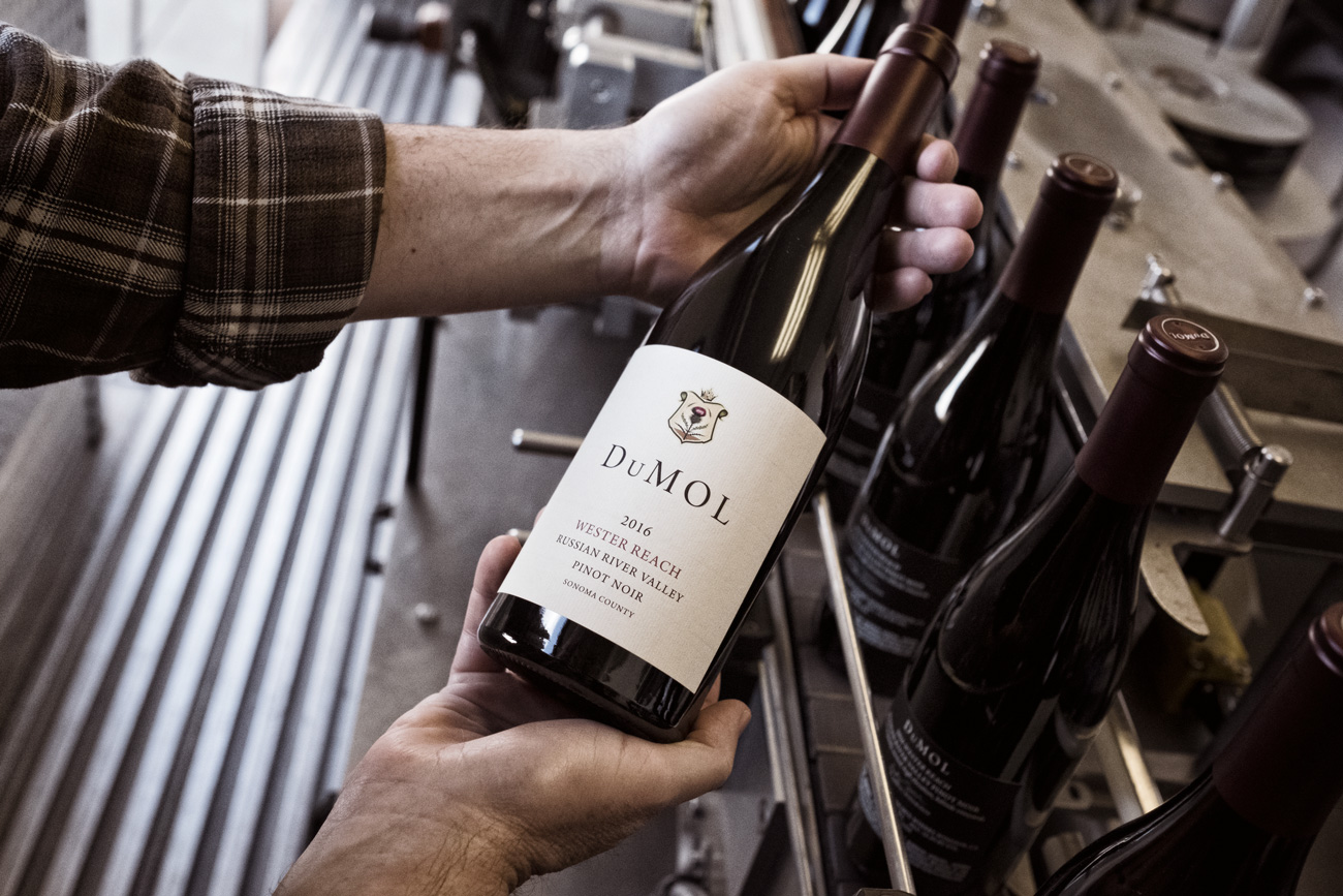 DuMOL Winery bottling labeling