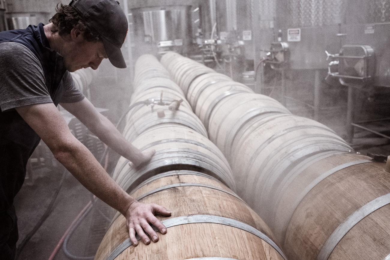 DuMOL Winery harvest barrel maintenance